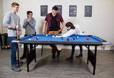 Fairmont Portable 6ft Pool Table W/Easy Folding for Storage (Non-Slate)